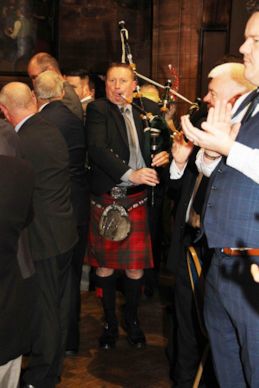 Piping in the haggis