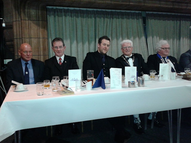 Burns supper top table